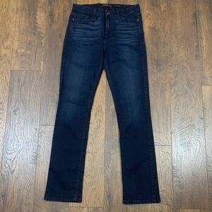JEN7 by 7 For All Mankind Dark Wash Slim Straight Jeans